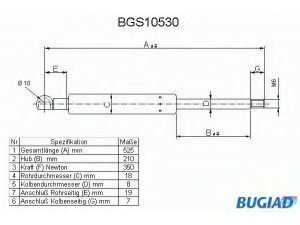 BUGIAD BGS10530 dujinė spyruoklė, bagažinė 
 Priedai -> Bagažinė/pakrovimo skyrius
3344245