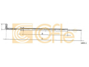 COFLE 1405.1 kabelis, starteris 
 Elektros įranga -> Starterio sistema -> Starterių dalys
4230244, 4230245, 7558588