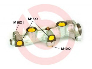 BREMBO M 59 028 pagrindinis cilindras, stabdžiai 
 Stabdžių sistema -> Pagrindinis stabdžių cilindras
558141, 3476978, 24212009103, 27210007223