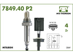 MTE-THOMSON 7849.40.042P2 lambda jutiklis 
 Variklis -> Variklio elektra
MD186392, MD189007, MD186392, MD189007