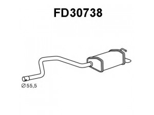 VENEPORTE FD30738 galinis duslintuvas 
 Išmetimo sistema -> Duslintuvas
1117843, 1206279, 1219626, 1387020