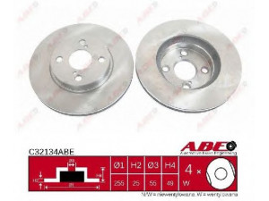 ABE C32134ABE stabdžių diskas 
 Dviratė transporto priemonės -> Stabdžių sistema -> Stabdžių diskai / priedai
43512-02070
