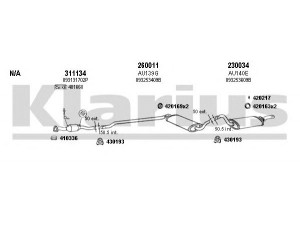 KLARIUS 940256E išmetimo sistema 
 Išmetimo sistema -> Išmetimo sistema, visa
