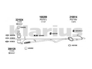 KLARIUS 630881E išmetimo sistema 
 Išmetimo sistema -> Išmetimo sistema, visa