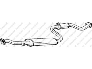 BOSAL 285-761 vidurinis duslintuvas 
 Išmetimo sistema -> Duslintuvas
MR 517058