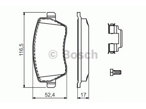 BOSCH 0 986 494 592 stabdžių trinkelių rinkinys, diskinis stabdys 
 Techninės priežiūros dalys -> Papildomas remontas
41060 AX625, 410608481R, D1060 AX60A