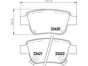 HELLA 8DB 355 017-331 stabdžių trinkelių rinkinys, diskinis stabdys 
 Techninės priežiūros dalys -> Papildomas remontas
0446605010, 0446628110, 0446658010