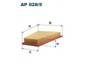 FILTRON AP028/5 oro filtras 
 Techninės priežiūros dalys -> Techninės priežiūros intervalai
13717582908