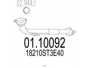 MTS 01.10092 išleidimo kolektorius 
 Išmetimo sistema -> Išmetimo vamzdžiai
18210ST3E40