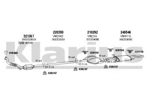 KLARIUS 930615E išmetimo sistema 
 Išmetimo sistema -> Išmetimo sistema, visa