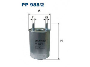 FILTRON PP988/2 kuro filtras 
 Techninės priežiūros dalys -> Papildomas remontas
16 40 093 84R, 7701070647, 7701478821