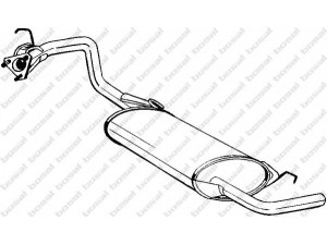 BOSAL 163-361 galinis duslintuvas 
 Išmetimo sistema -> Duslintuvas
18307-SB2-734