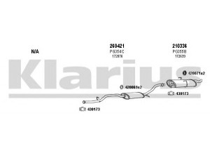 KLARIUS 630235E išmetimo sistema 
 Išmetimo sistema -> Išmetimo sistema, visa