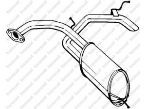 BOSAL 278-585 galinis duslintuvas 
 Išmetimo sistema -> Duslintuvas
18307-SMG-E11