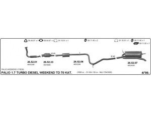 IMASAF 524000146 išmetimo sistema 
 Išmetimo sistema -> Išmetimo sistema, visa