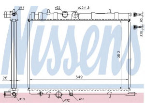 NISSENS 63502 radiatorius, variklio aušinimas 
 Aušinimo sistema -> Radiatorius/alyvos aušintuvas -> Radiatorius/dalys
1130.J3, 132322, 1330.38, 1330.40