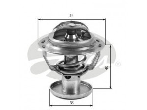 GATES TH32387G1 termostatas, aušinimo skystis 
 Aušinimo sistema -> Termostatas/tarpiklis -> Thermostat
1X4E8575EA, 1X4E8575EB, 3952532