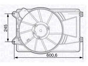 MAGNETI MARELLI 069422473010 ventiliatorius, radiatoriaus 
 Aušinimo sistema -> Oro aušinimas
51825890, 51825890