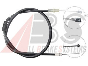A.B.S. K13406 trosas, stovėjimo stabdys 
 Stabdžių sistema -> Valdymo svirtys/trosai
906 420 20 85, 9064206885, 2E0.609.701J