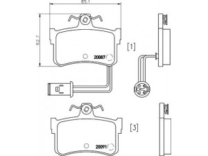 MINTEX MDB1343 stabdžių trinkelių rinkinys, diskinis stabdys 
 Techninės priežiūros dalys -> Papildomas remontas
43022SG9V00, GBP90302