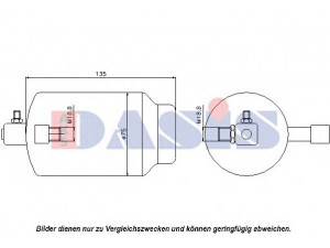 AKS DASIS 800160N džiovintuvas, oro kondicionierius 
 Oro kondicionavimas -> Džiovintuvas
1356017, 64531356017