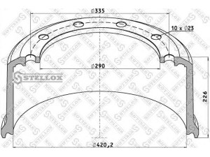 STELLOX 85-00041-SX stabdžių būgnas
015163, 1067288, 0310967320, 310967190