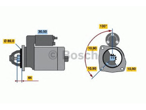 BOSCH 0 986 011 170 starteris 
 Elektros įranga -> Starterio sistema -> Starteris
283639, 504640