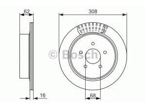 BOSCH 0 986 479 606 stabdžių diskas 
 Dviratė transporto priemonės -> Stabdžių sistema -> Stabdžių diskai / priedai
43206 CA000, 43206 CA000