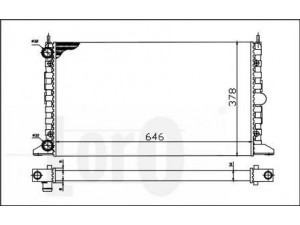 LORO 017-017-0044 radiatorius, variklio aušinimas 
 Aušinimo sistema -> Radiatorius/alyvos aušintuvas -> Radiatorius/dalys
7258109, 7M0121253C, 95VW8005CA