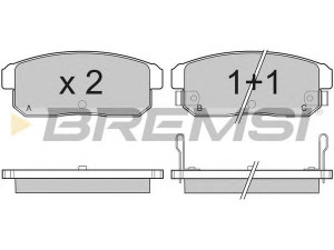 BREMSI BP3171 stabdžių trinkelių rinkinys, diskinis stabdys 
 Techninės priežiūros dalys -> Papildomas remontas
F1Y1-26-43Z, F1Y12643Z, F1YA-23-43Z