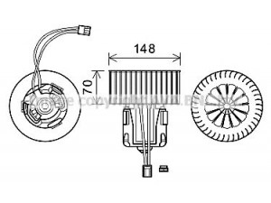 AVA QUALITY COOLING BW8539 elektrovariklis, vidinis pūtiklis 
 Šildymas / vėdinimas -> Orpūtė/dalys
64119194589, 64119200936, 64119242607