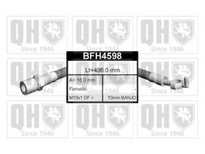 QUINTON HAZELL BFH4598 stabdžių žarnelė 
 Stabdžių sistema -> Stabdžių žarnelės
FBH 6452, 90947 02532
