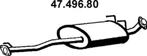 EBERSPÄCHER 47.496.80 vidurinis duslintuvas 
 Išmetimo sistema -> Duslintuvas
17403-67040