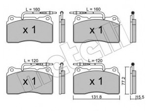 METELLI 22-0288-3 stabdžių trinkelių rinkinys, diskinis stabdys 
 Techninės priežiūros dalys -> Papildomas remontas
4252.54, 4252.55, 9404252548, 9404254608