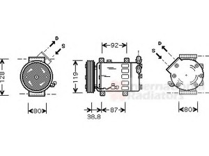 VAN WEZEL 0900K214 kompresorius, oro kondicionierius 
 Oro kondicionavimas -> Kompresorius/dalys
006453KS, 006453LN, 6453KS, 6453LN
