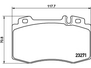 HELLA 8DB 355 008-691 stabdžių trinkelių rinkinys, diskinis stabdys 
 Techninės priežiūros dalys -> Papildomas remontas
0034200520, 0034200820, 0034201820