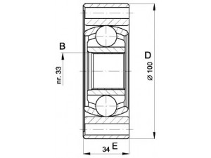 OPEN PARTS CVJ5398.20 jungčių komplektas, kardaninis velenas 
 Ratų pavara -> Sujungimai/komplektas
211501331B, 211598101, 212501331