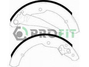 PROFIT 5001-0549 stabdžių trinkelių komplektas 
 Techninės priežiūros dalys -> Papildomas remontas
1J0698525, 1J0698525, 1J0698525A