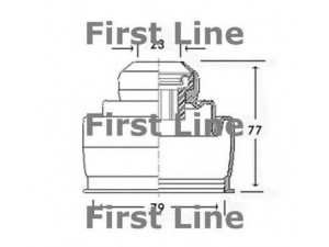 FIRST LINE FCB2447 gofruotoji membrana, kardaninis velenas
92601366