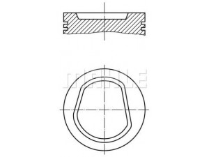 MAHLE ORIGINAL 030 67 00 stūmoklis 
 Variklis -> Cilindrai/stūmokliai