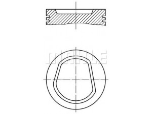 MAHLE ORIGINAL 030 67 00 stūmoklis 
 Variklis -> Cilindrai/stūmokliai