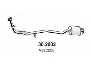ASSO 30.2002 priekinis duslintuvas 
 Išmetimo sistema -> Duslintuvas
MB252236