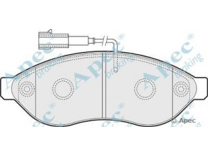 APEC braking PAD1567 stabdžių trinkelių rinkinys, diskinis stabdys 
 Techninės priežiūros dalys -> Papildomas remontas
71770026