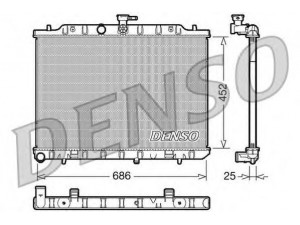 DENSO DRM46007 radiatorius, variklio aušinimas 
 Aušinimo sistema -> Radiatorius/alyvos aušintuvas -> Radiatorius/dalys
21400JG700, 21400JG80A