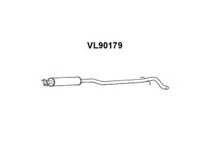 VENEPORTE VL90179 priekinis duslintuvas 
 Išmetimo sistema -> Duslintuvas
08684279, 8634168, 8671377, 8684279