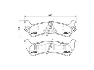 BREMBO P 24 042 stabdžių trinkelių rinkinys, diskinis stabdys 
 Techninės priežiūros dalys -> Papildomas remontas
XL2Z2200AA, F5TZ2200A, XL2Z2200BA