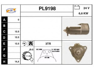 SNRA PL9198 starteris