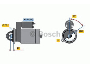 BOSCH 0 001 138 001 starteris 
 Elektros įranga -> Starterio sistema -> Starteris
12 41 7 550 975, 12 41 7 589 350