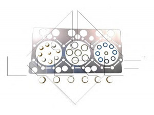 NRF 72003 tarpiklis, cilindro galva 
 Variklis -> Cilindrų galvutė/dalys -> Tarpiklis, cilindrų galvutė
2757797, 276 816-6