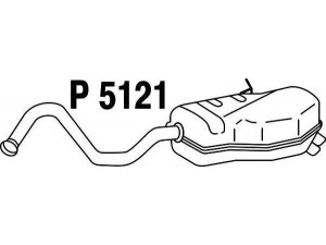 FENNO P5121 galinis duslintuvas 
 Išmetimo sistema -> Duslintuvas
8200018233